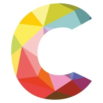 C vector letter isolated on white background illustration Stock Illustration