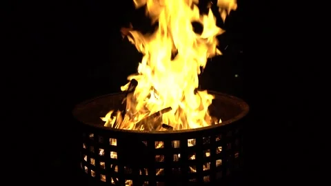 C003A Fire Slow Motion 1080 29fps AVC Stockbeeldmateriaal 162331733