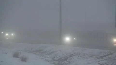 C0988 poor visibility on the road Video stock 324497270