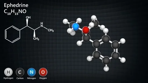 C10H15NO Ephedrine Stock Footage 146111443