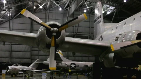 C124 Air force Cargo Plane Vídeo Stock 624316