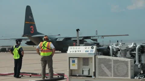 C130 airstrip (HD) c 스톡 동영상 11897271