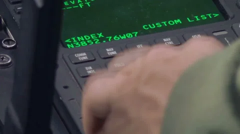 C130 - Cockpit Operations 01 Stock Footage
