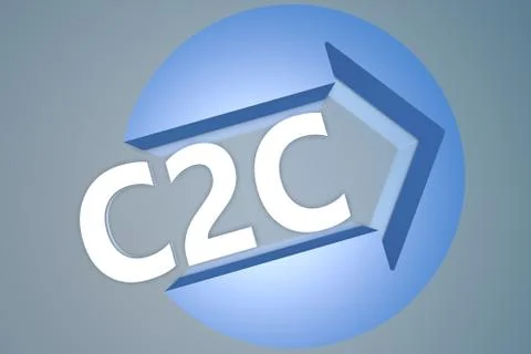 C2C Concept Stock Illustration