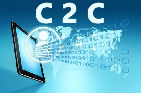 C2C Concept Stock Illustration