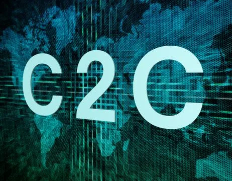 C2C Concept Stock Illustration