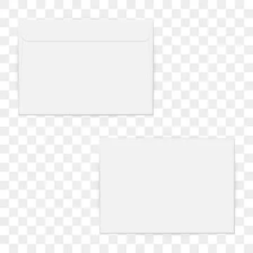 C4 blank mockup white vector letter paper envelope Illustrazione stock