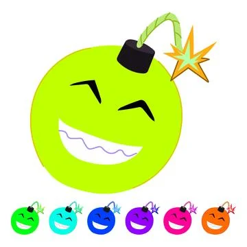 C4 bomb character vector cartoon graphic Stock Illustration