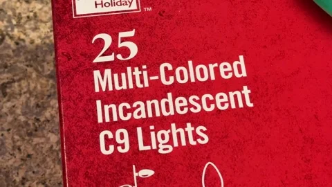 C9 Holiday Lights - Box - Interior - Bettendorf, Iowa - November 26, 2024 Stock Footage 295321459