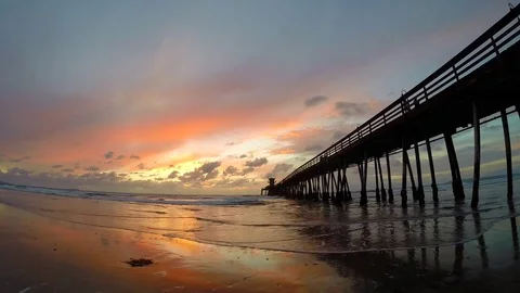 CA Beach 10 Time-lapse Stock Footage 78064755