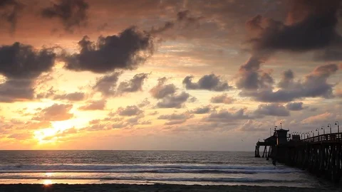CA Beach 18 Time-lapse Stock Footage 78064688