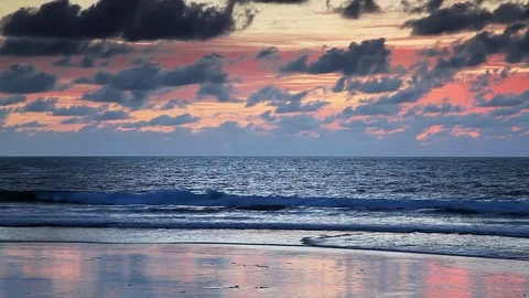 CA Beach 19 Time-lapse Stock Footage 78065003