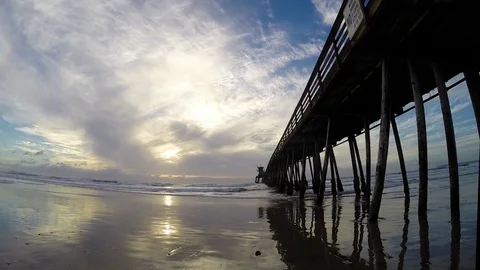 CA Beach 7 Time-lapse Stock Footage 78064845