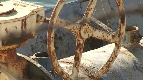 CA Central Valley CA Aquaduct Pumping Wheel to flowimng Water Video stock 10737123