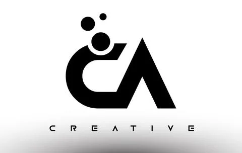 CA Elegant Letter Logo Design. CA Letter Icon with Creative Look Vector Stock-Illustration