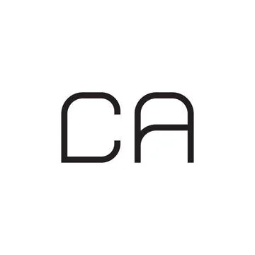 Ca initial letter vector logo icon Stock Illustration