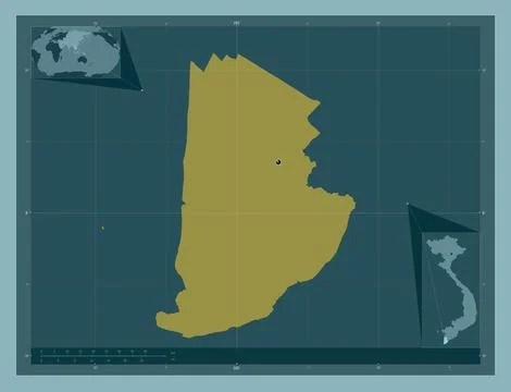 Ca Mau, Vietnam. Solid color shape Illustrazione stock