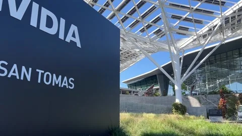 CA: NVIDIA in the Silicon Valley Stock Footage 325392399