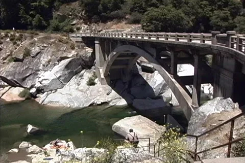 CA Sierra stream Video stock 463865