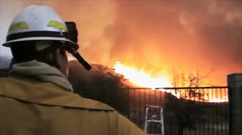 CA Wildfires, Stevenson Ranch v3 Stock Footage 11077864