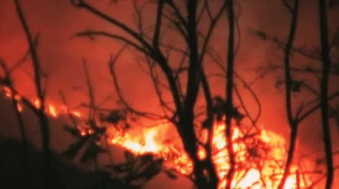 CA Wildfires, Stevenson Ranch v5 Stock Footage 11077768