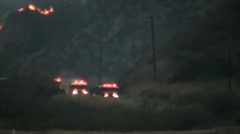 CA Wildfires, Stevenson Ranch v8 Stock Footage 11080249