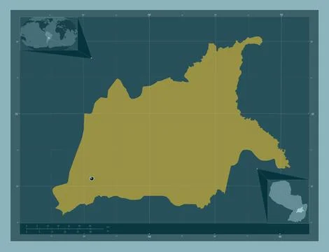 Caaguazu, Paraguay. Solid color shape Stock Illustration