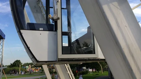 The Cab of the Ferris Wheel rides Stock Footage 77569541