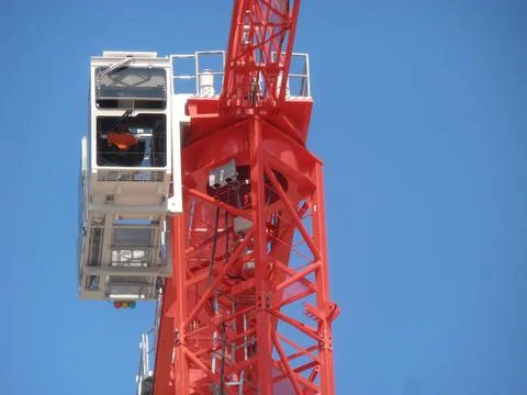 Cab of a overhead crane. Stock Photos