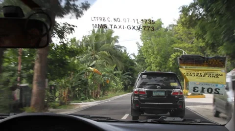 Cab ride through rural Philippines 스톡 동영상 39977490