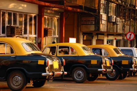 Cab stand in india Stock Photos