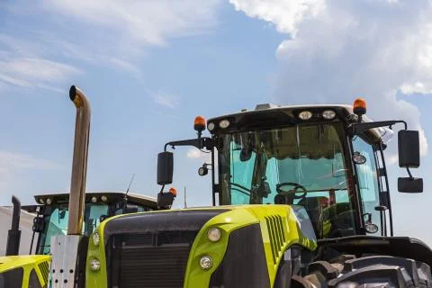 Cab of tractor Foto stock