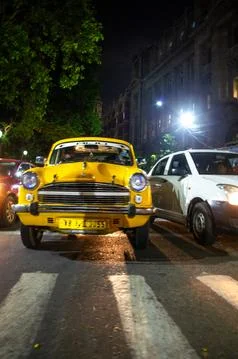 A cab at the zebras Stock Photos