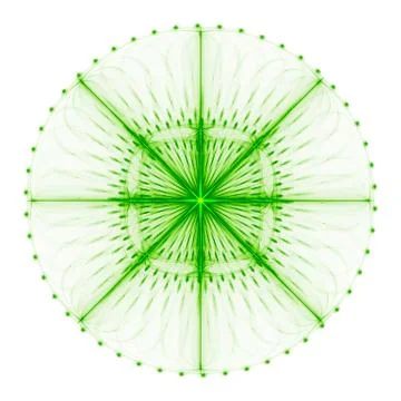 Cabalistic pattern in the form of circle with rays radiating from the center. Illustrazione stock