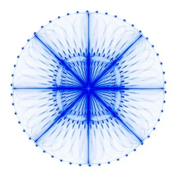 Cabalistic pattern in the form of circle with rays radiating from the center. 스톡 일러스트