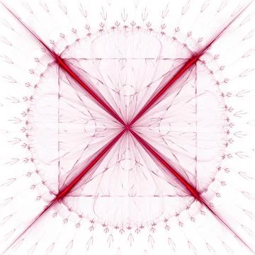 Cabalistic signs in the form of a circle and divergent rays. Stock Illustration