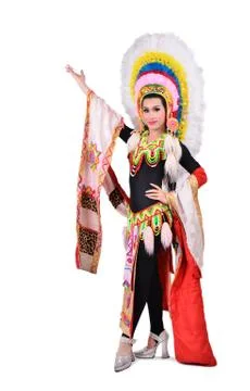 Cabaret dancer isolated Foto stock
