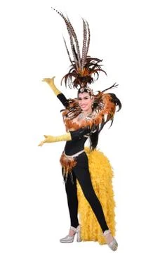 Cabaret dancer isolated 写真素材