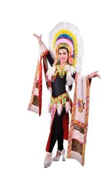 Cabaret dancer isolated Foto stock