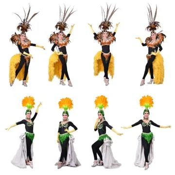 Cabaret dancer isolated Stock Photos