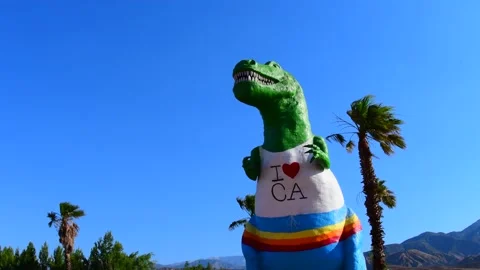 Cabazon dinosaurs Stock Footage 156298707