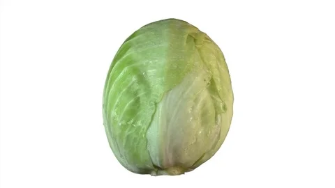 Cabbage for advertising seamless looping Stock Footage 81649813