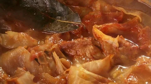 Cabbage and meat Video stock 10773290