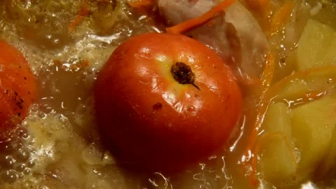 Cabbage chicken drumsticks soup Stock Footage 273533595