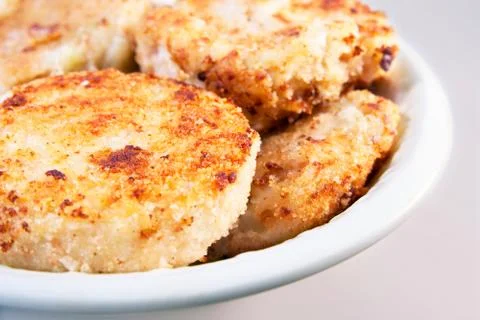 Cabbage cutlets after cooking Stock Photos