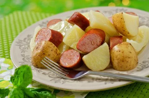 Cabbage dinner Stock Photos
