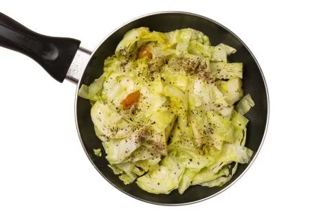 Cabbage dish in a pan Stock Photos