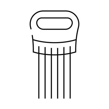 Cabbage holder line icon vector illustration Ilustración de archivo
