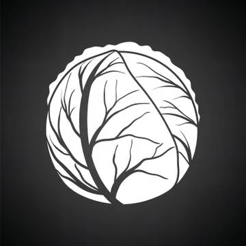 Cabbage icon Stock Illustration