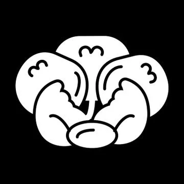 Cabbage icon vector. graphic sign, solid pictogram isolated on black. Ilustración de archivo